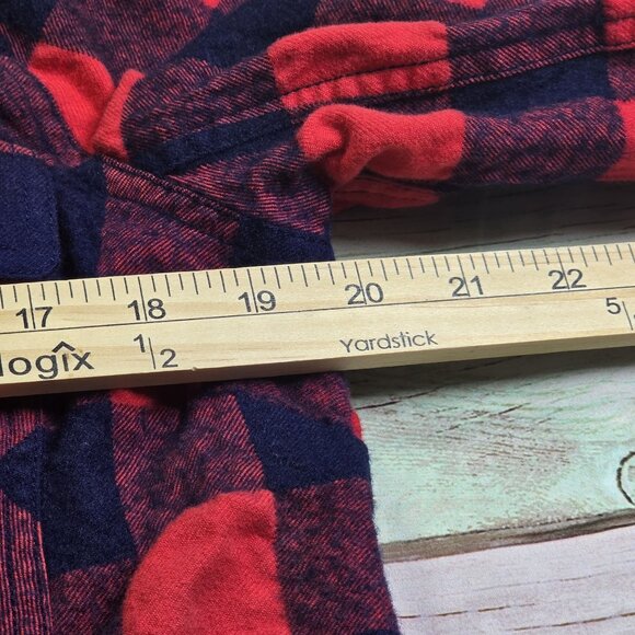 J.Crew Plaid Flannel Shirt Jacket Cotton/Wool Blend, Women's Medium - Picture 7 of 8